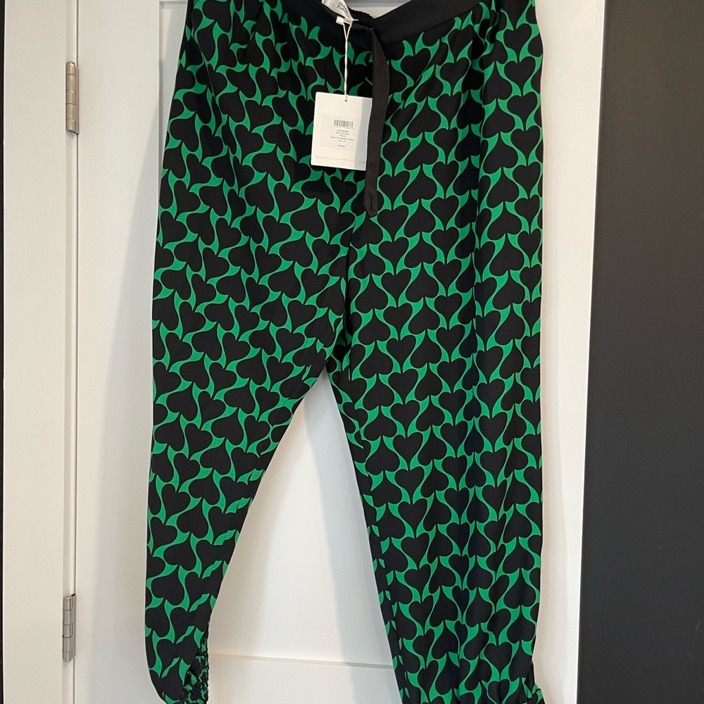 Green and Black Women’s Pants